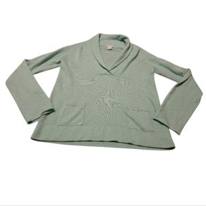 Women's X-Large J. Crew Gustoso 100% Cashmere V-Neck Sweater